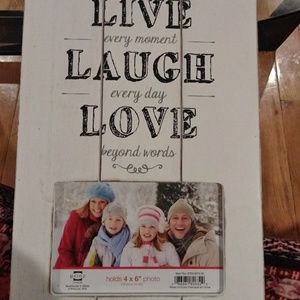Live, Laugh, Love picture frame